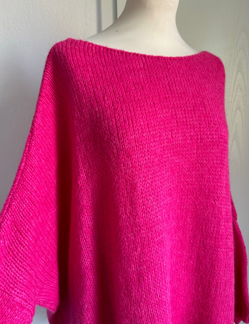 Oversized Strickpullover CINDRA Pulli Pink SCHUHZWANG Bild 3