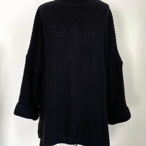 Oversized Ripp-Strickpullover Grobstrick CARLA Grau SCHUHZWANG Bild 10