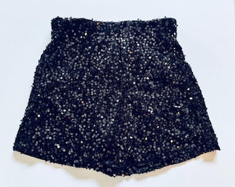 GLITTER Skort Samt Pants - Schwarz - SCHUHZWANG - Hosenrock
