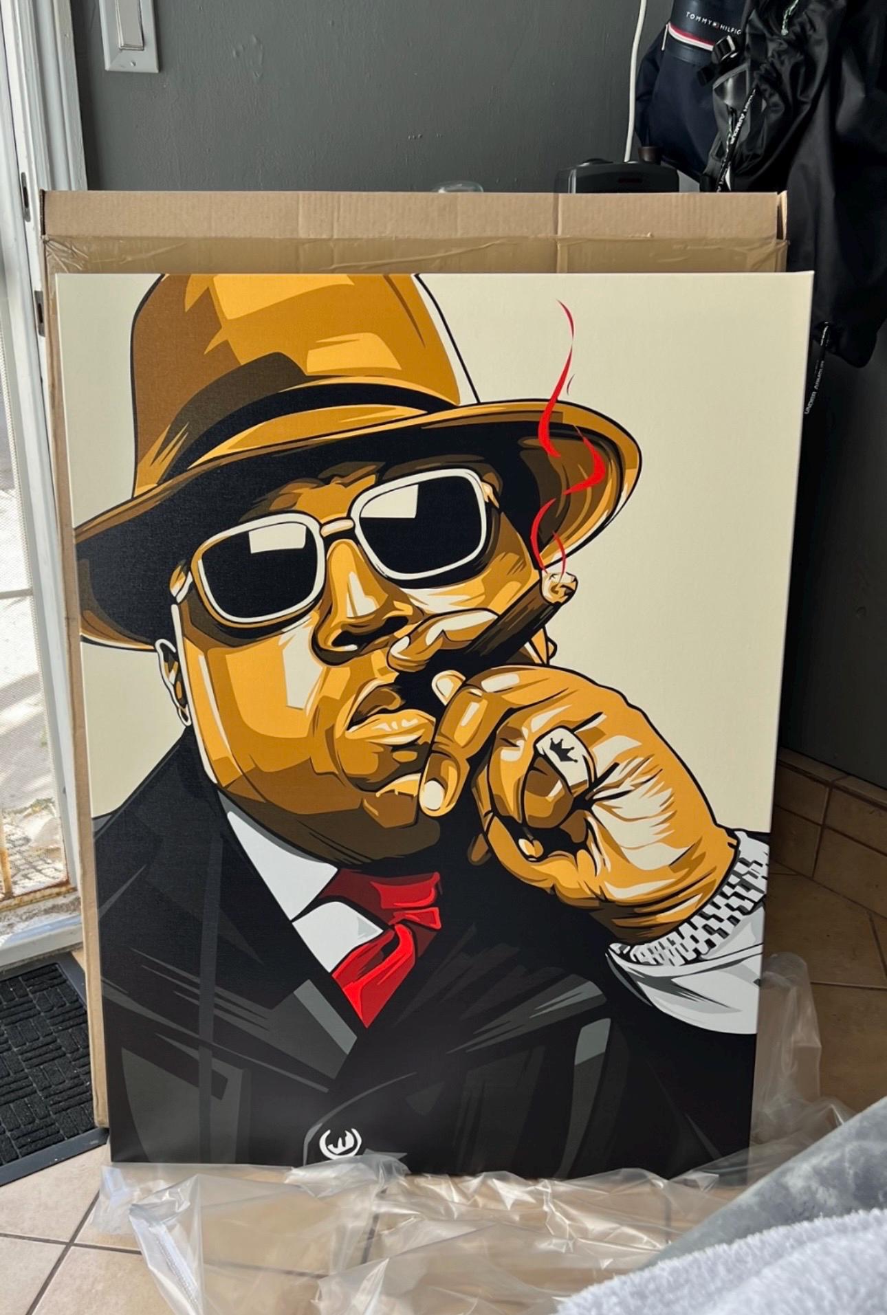 Notorious BIG Canvas Wall Art – Hip Hop Rap Legend Portrait