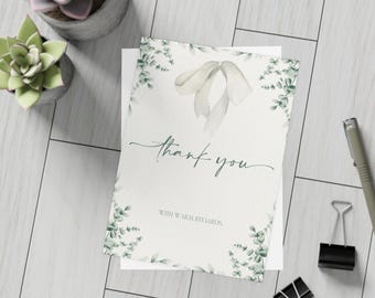 Minimalist Thank You Cards: Hand-Designed Matte or Coated Thank You Postcard Bundles, Cards with Envelopes