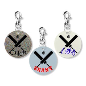 Personalized Cricket Keychain - 2 Inch, Custom Cricket Player Gift, Cricket Team Gift, Personalized Coach Gift, Cricket Bag Tag, Name Tag