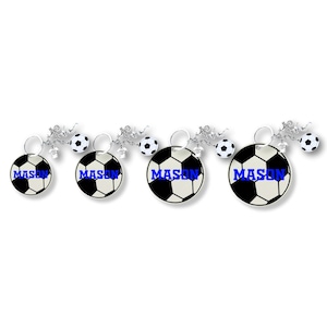 Personalized Soccer Keychain With Accessory | Soccer Player Gift | Soccer Gift |  Coach Gift | Soccer Team Gift | Custom Soccer Bag Tag