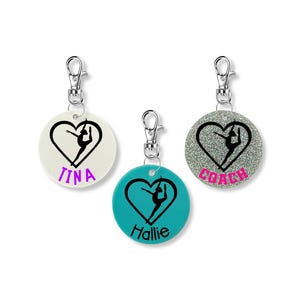 Personalized Dance Keychain - 2 Inch | Custom Dance Accessory | Personalized Dance Gift | Dance Team Gift | Dance Coach | Dancer Bag Tag