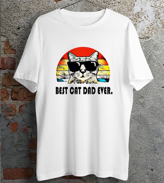 Cat Dad T Shirt Fathers Cat Lovers Pet Lovers T Shirt Etsy UK