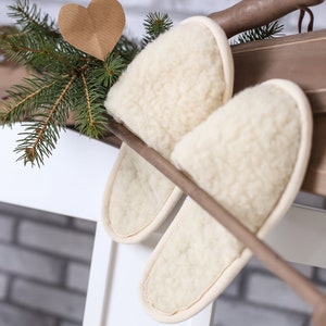 Slippers Slippers Christmas Natural Wool Warm Comfortable Handmade Easter Gifts Valentine's Day Valentines day image 6