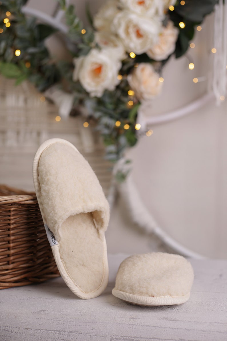 Slippers Slippers Christmas Natural Wool Warm Comfortable Handmade Easter Gifts Valentine's Day Valentines day image 3