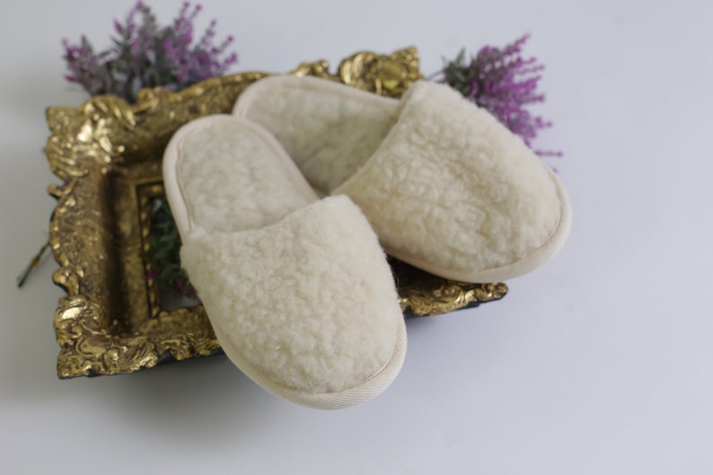 Slippers Slippers Christmas Natural Wool Warm Comfortable Handmade Easter Gifts Valentine's Day Valentines day image 5