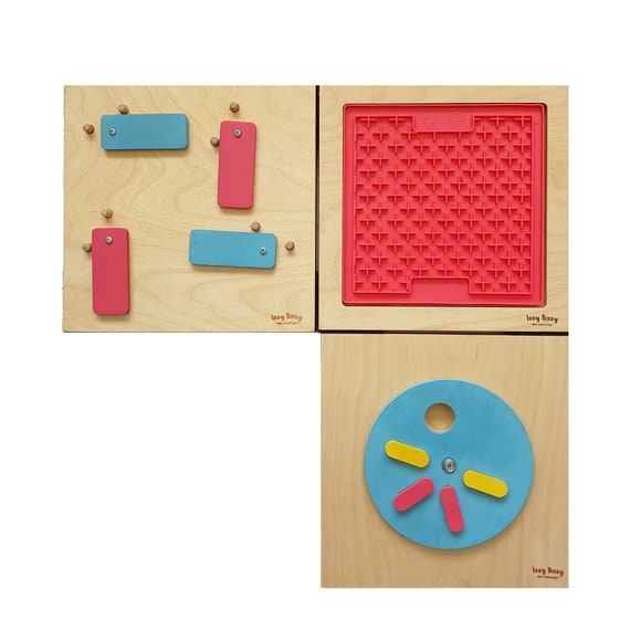 Wooden Dog Feeder Puzzle Find the Treat Game Triple Puzzle Etsy