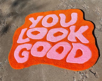 Pink and Orange You Look Good Rug