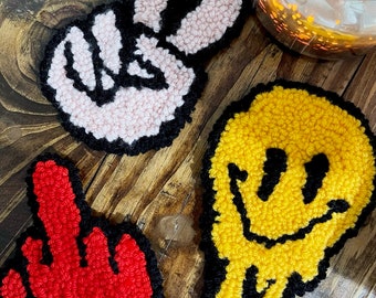 Custom Tufted Coasters / Mini Rugs