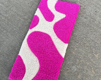 Off White Hot Pink Keyboard Rug, Wrist Rest for Office Computer, Laptop, Video Game System