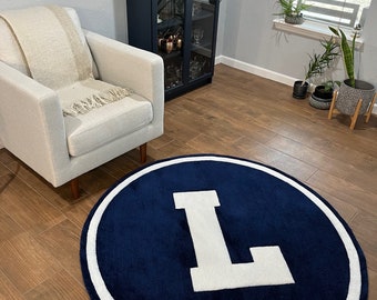Custom Rugs Handmade Gift Designer Minimalist Rugs for Living Room Accent Rug for Bedroom
