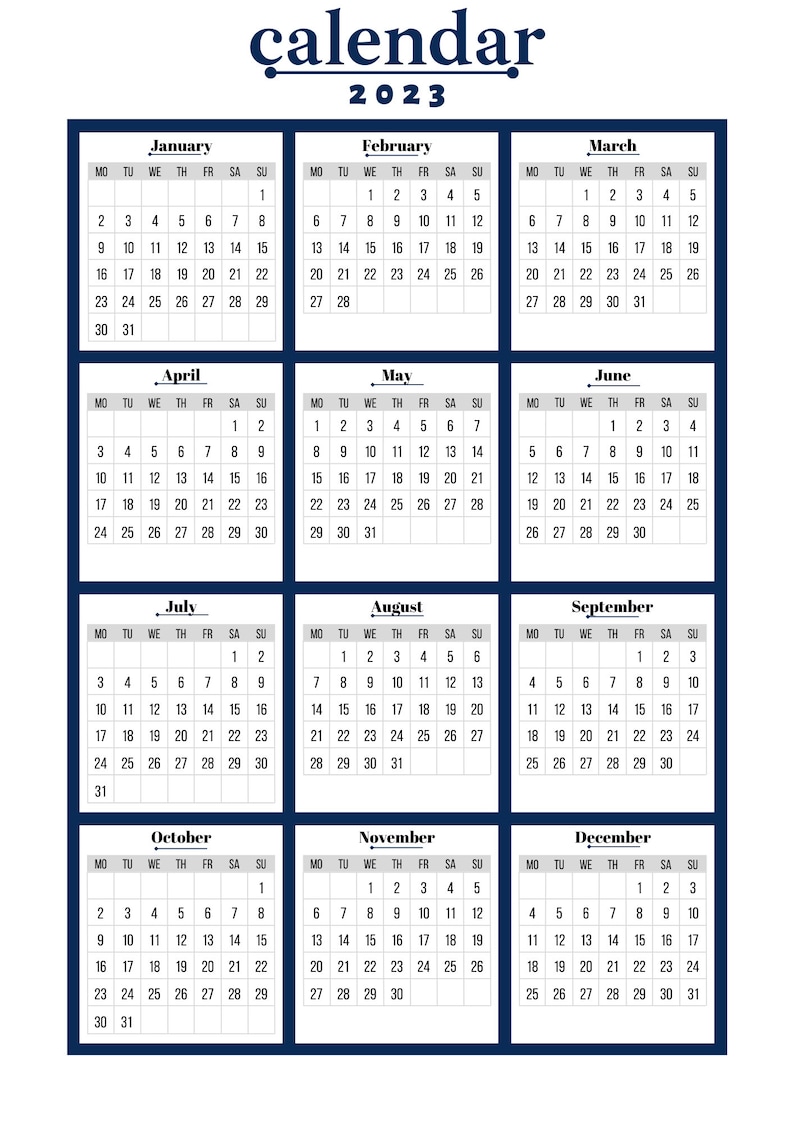 Calendar 2023 image 1