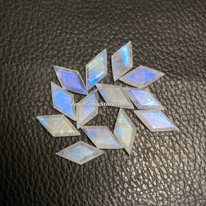 7x14 To 10x20 Mm. Amazing Fancy Shape Rainbow Moonstone Both Side Faceted Step Cut Loose Gemstone. image 5