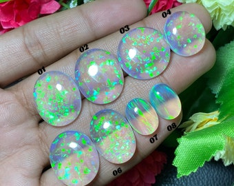 Cabochon en forme de mélange d'opale Aurora Aurora à prix RÉDUIT Pierre gemme doublet en vrac en opale aurora pour bijoux.