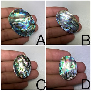 Wonderful Abalone Shell Stone MIX Oval Shape Cabochon At DISCOUNTED Price Handmade Abalone Shell For Jewelry Making Loose Gemstone