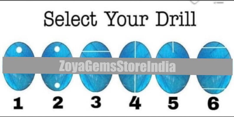 Puede incluir: Imagen "Selecciona tu taladro" con seis c&iacute;rculos azules numerados del 1 al 6. Cada c&iacute;rculo tiene un patr&oacute;n de taladro blanco diferente.