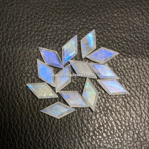 7x14 To 10x20 Mm. Amazing Fancy Shape Rainbow Moonstone Both Side Faceted Step Cut Loose Gemstone. image 1