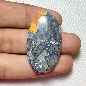 Maligano Jasper Cabochon | Oval platt rygg ädelsten, smyckestillverkning