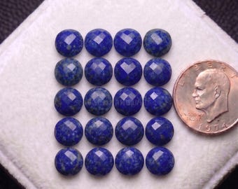 天然ラピスラズリ宝石：ラウンドブリリアントカット、5X5X3 mm - Etsy 日本
