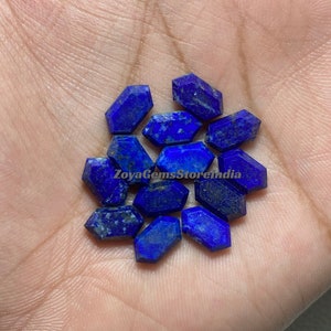 AAA+++ Quality Faceted Lapis Lazuli Size - 6x11 To 20x25 MM Both Side Step Cut Fancy Shape Loose Gemstone For Making Jewelry