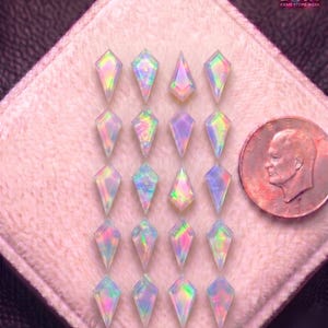 Faceted Aurora Opal Kite Stone – AAA Grade Gemstone, Assorted Sizes