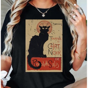 Alexandre Steinlen Tournee Du Chat Noir 1896 Vintage T Shirt Alexandre Steinlen Tournee Du Chat Noir 1896 Vintage T Shirt