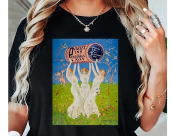 Pink Pills for Pale People by Leonetto Cappiello T-Shirt, Retro Vintage Werbung, Apotheker Shirt, lustiger Humor Shirt, blasses Mädchen Humor