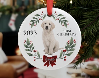Custom Pet Ornament, Puppy's First Christmas, Personalized Pet Ornament, Kitten's First Christmas, Pet First Christmas, Dog Mom Gift