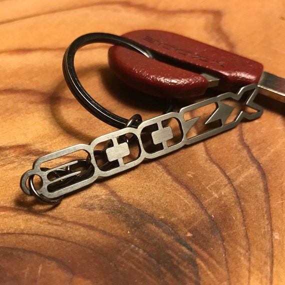 Titanium Nissan Z32 300ZX Fairlady Z Keychain - Etsy