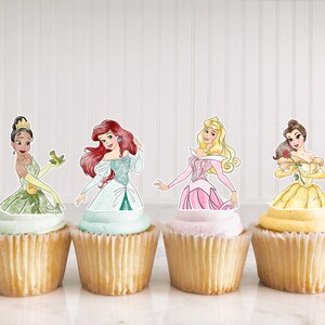Instant Download Princess Cupcake Toppers Printable | Etsy