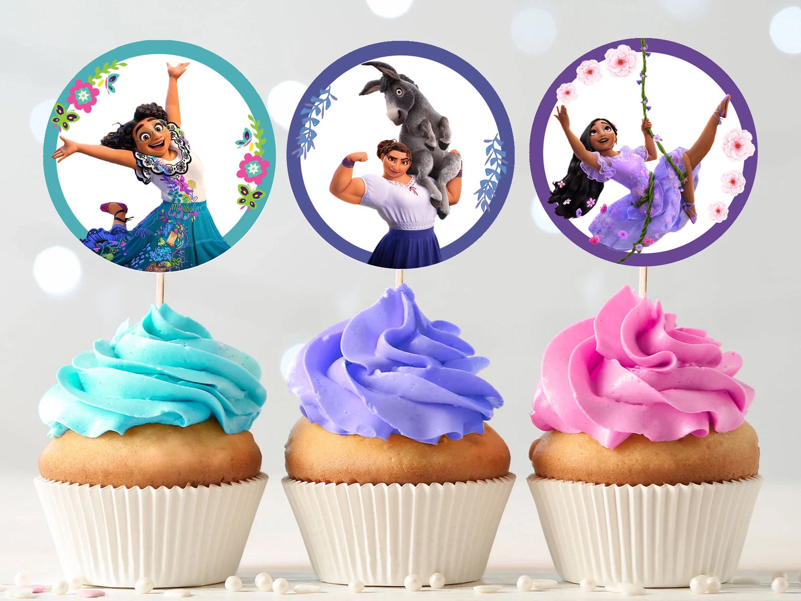 Encanto Cupcake Toppers Printable Cupcake Toppers Encanto Etsy Hong Kong