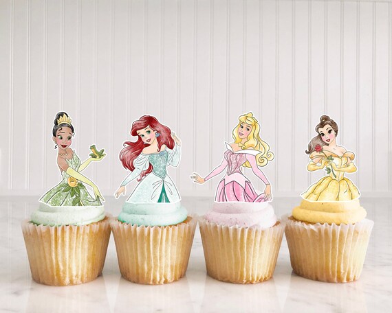 Instant Download Princess Cupcake Toppers Printable | Etsy
