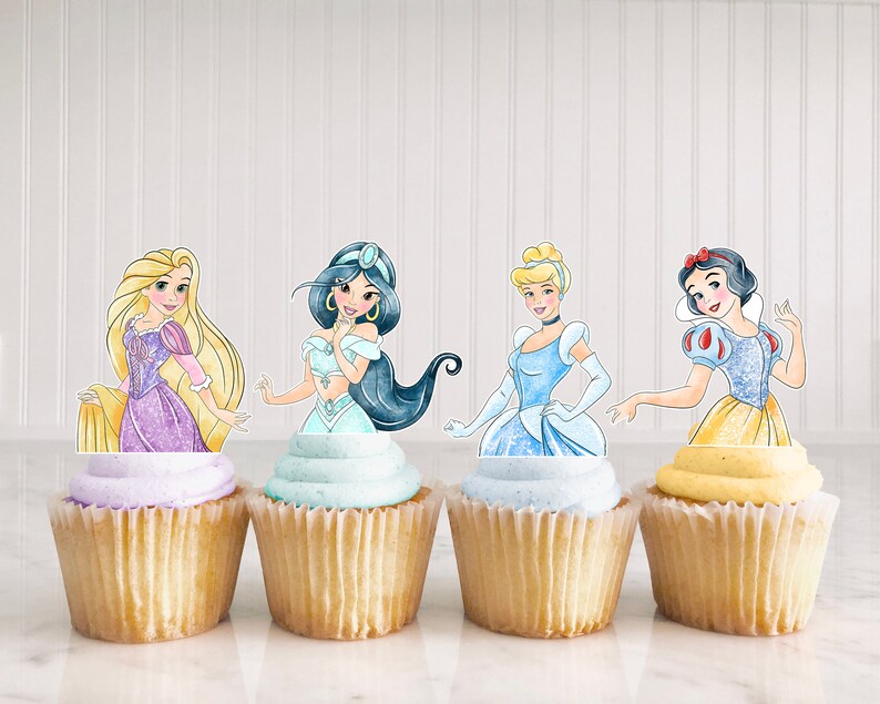 Instant Download Princess Cupcake Toppers Printable - Etsy
