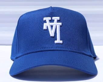 New Handmade Raised LA Dodgers Hat Blue 
