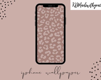 Mauve Gepard iPhone Tapete, neutral feminine iPhone Hintergrund