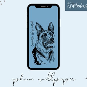 German Shepherd mama iPhone wallpaper, dog iPhone background, german shepherd iPhone wallpaper