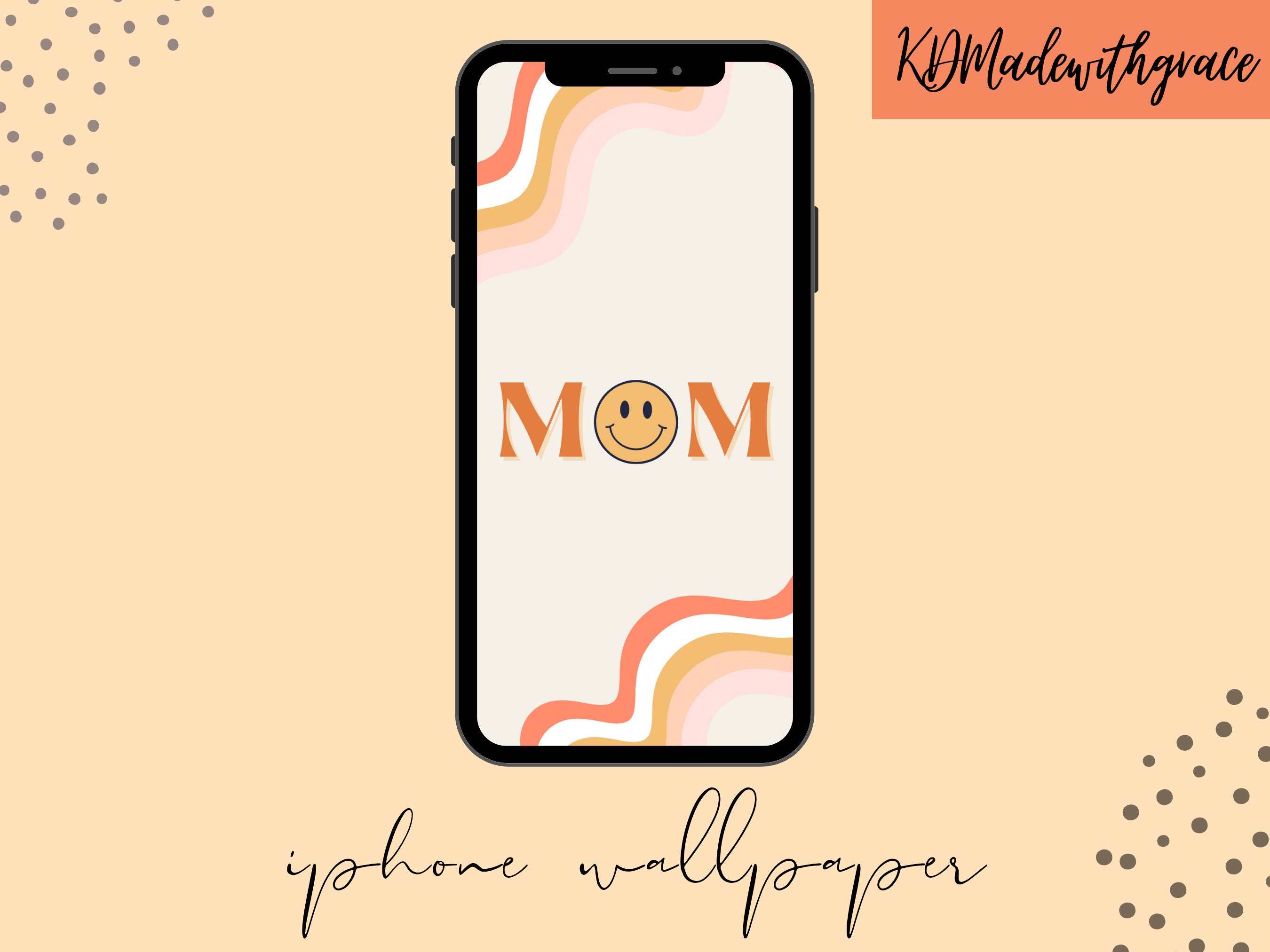 Hippie Retro Smiley Face Iphone Wallpaper Mom Iphone - Etsy Hippie Retro Smiley Face Iphone Wallpaper Mom Iphone - Etsy