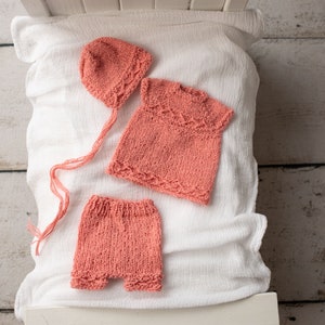 Criss-Cross Bloomers and Top set with Bonnet