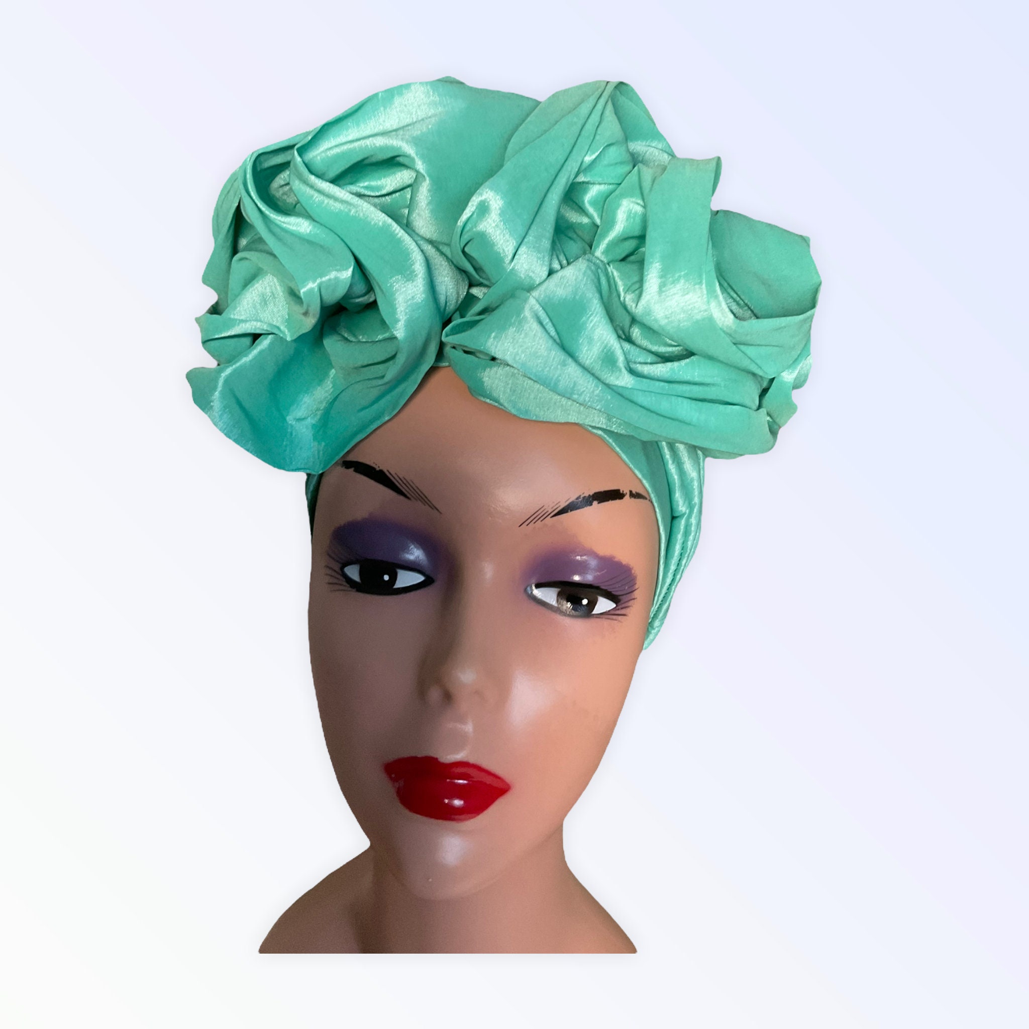 Double bow women Turban hat Pre Tied Double Bow Turban for Woman | Stylish Pre Styled  main image 4