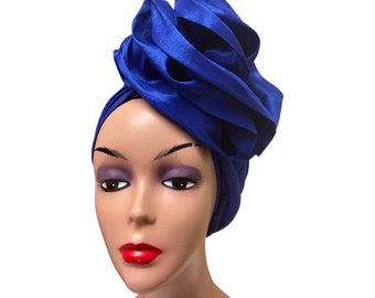 Pre tied Turban Hat for Ladies | Side Bow Head wrap.