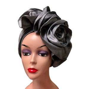 Pre tied Turban Hat for Women | Head wrap |  Head tie | Auto gele Ready to wear | Pre Styled Fashion Scarf | Gift For Her.