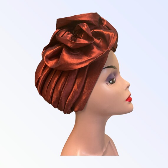 Double bow women Turban hat Pre Tied Double Bow Turban for Woman | Stylish Pre Styled  main image 2