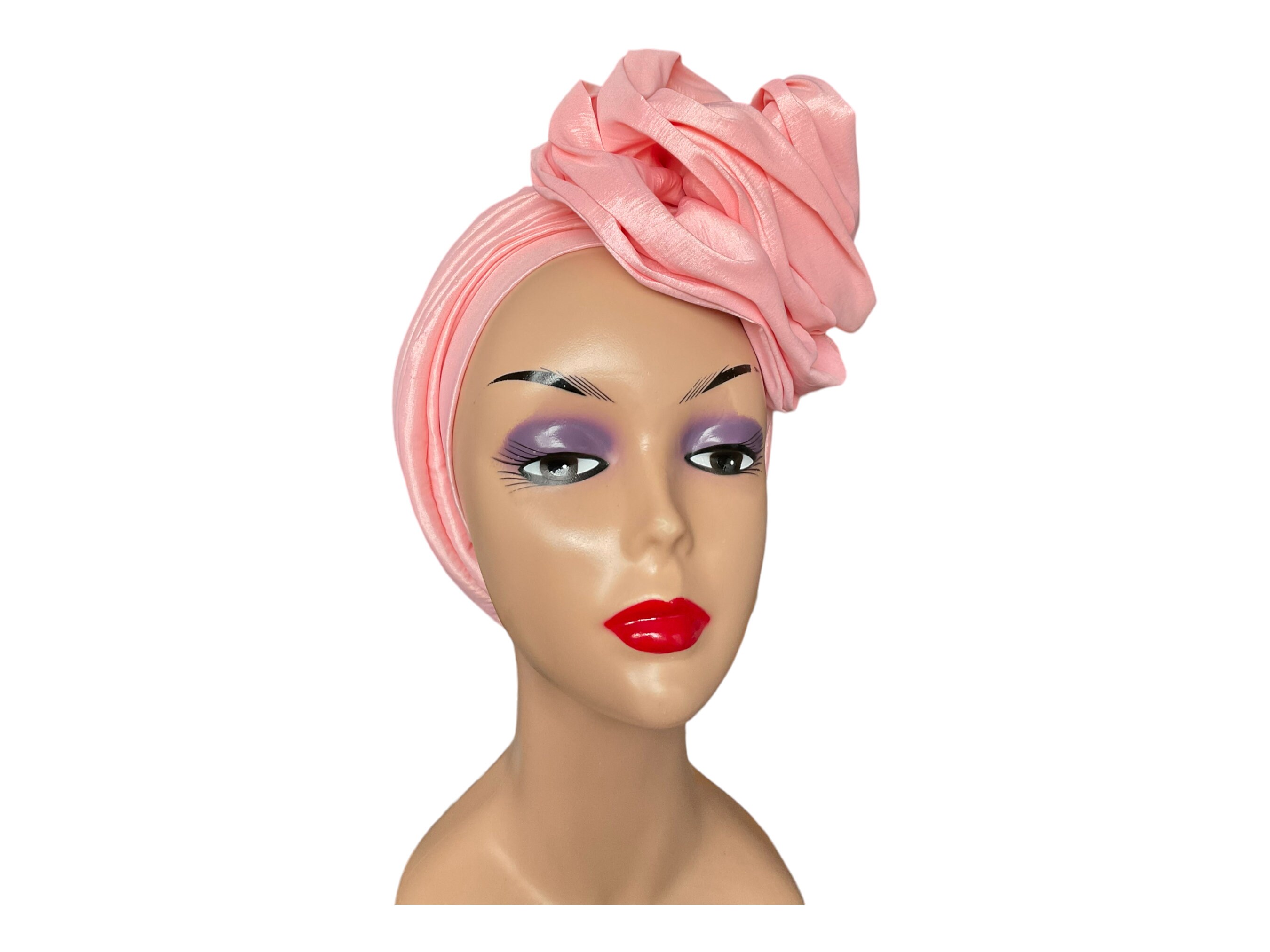 marihoja マリホジャ　India Silk Turban Hat Flower Tuban, Turban Head Wrap, Turban for Woman, Silk