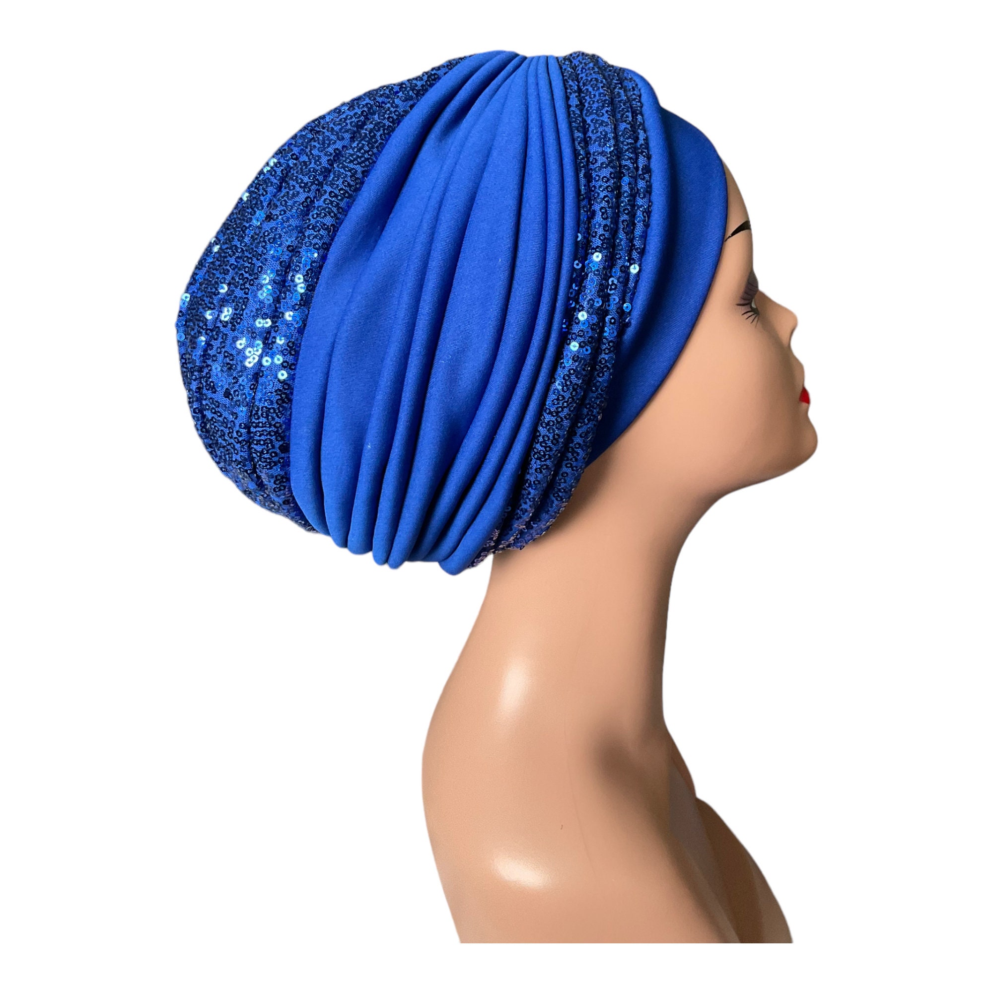 Sequin Fashion Turban Hat | Pre Styled Women