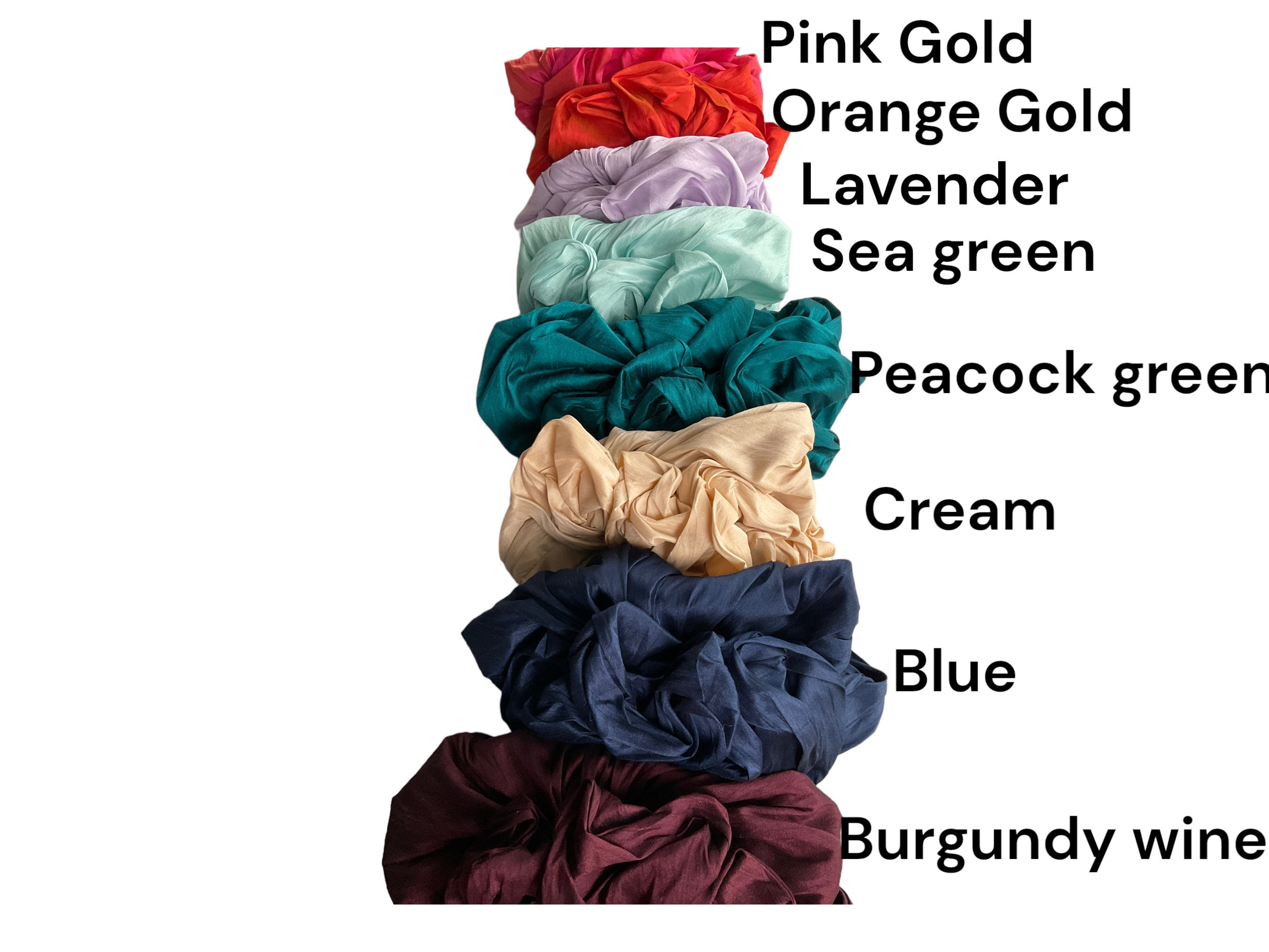 Chapeau turban en soie brute pré-noué : foulard tendance fait main - France