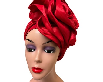 Pre tied Turban Hat for Ladies | Side Bow Head wrap.