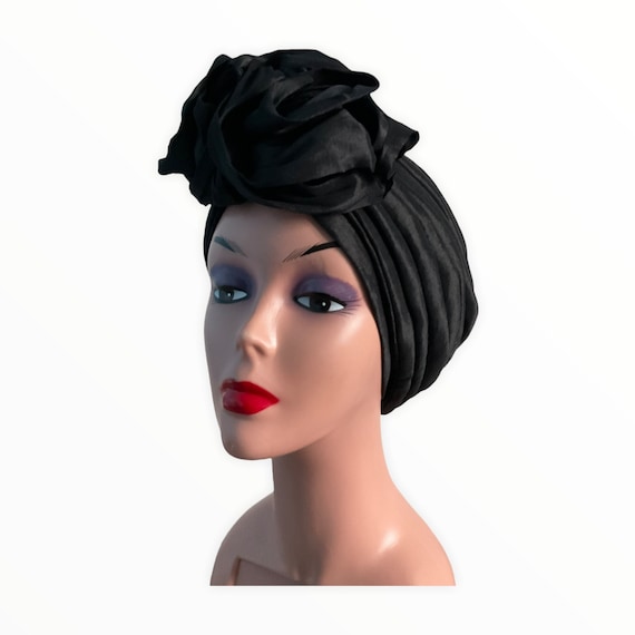 Double bow women Turban hat Pre Tied Double Bow Turban for Woman | Stylish Pre Styled  main image 3
