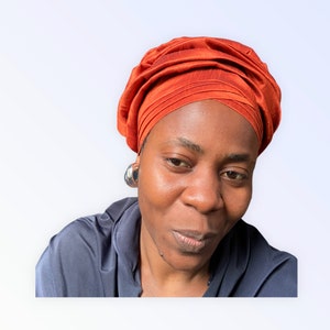 Rose Gold Auto Gele, Pre Tied Head Wrap for Women, Turban Hat for ...